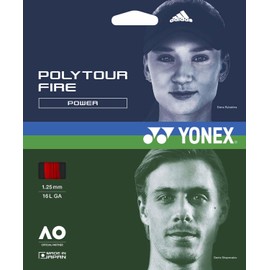 YONEX (ヨネックス) Hard Court Tennis Strings Poly Tour Force 130 (1.30mm) PTGF130 Red