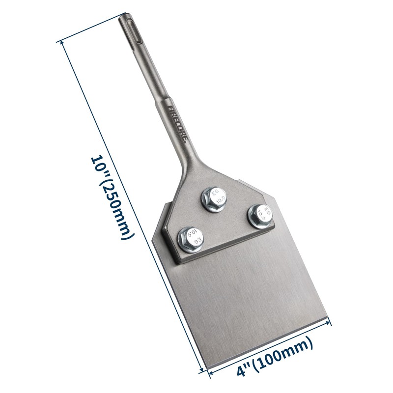 SDS Plus Floor Scraper with 2pcs Replaceable Blades, Firecore 4