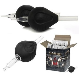 15 Flat SABRE ATOM 1.25" Rubber Disposable Tubes (15-Pack)