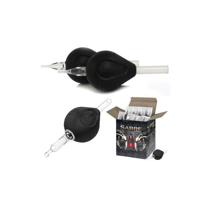 15 Flat SABRE ATOM 1.25" Rubber Disposable Tubes (15-Pack)