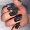 Born Pretty UV Nagellack Glitzer Schwarz Reflektierendes Gel Nagellack UV