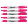 Sharpie Magenta Markers, Fine Point Tip, Permanent Markers, 5-Count