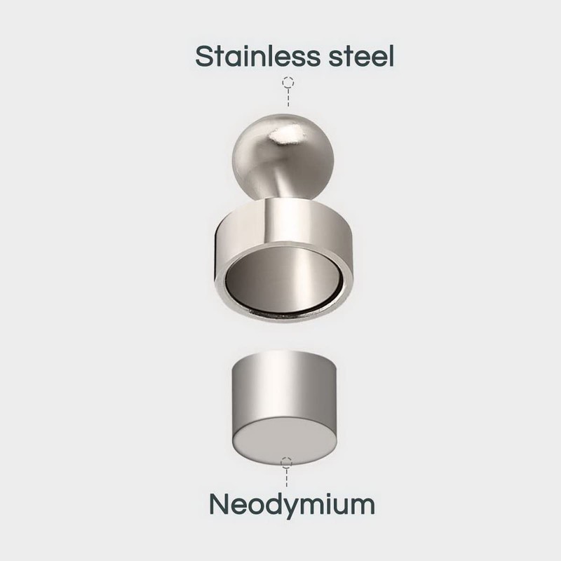 12PCS Mini Fridge Magnets Neodymium Magnet, Pushpin N52 Magnets for