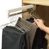 Pull Out Clothes Hanger Rod Adjustable Wardrobe Clothing Rail Hanger