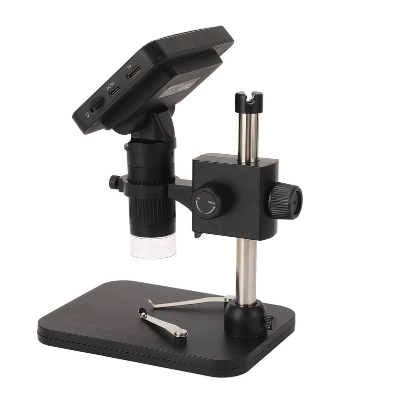 Digital Microscope 4.3in IPS Screen 1000X Inspection Microscope with LED