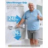 2 PCS Grab Rails for Bathroom, 17" Suction Shower Grab