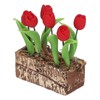 Artificial Tulips Flower Ornament 1:12 Doll House Garden Decor Simulated
