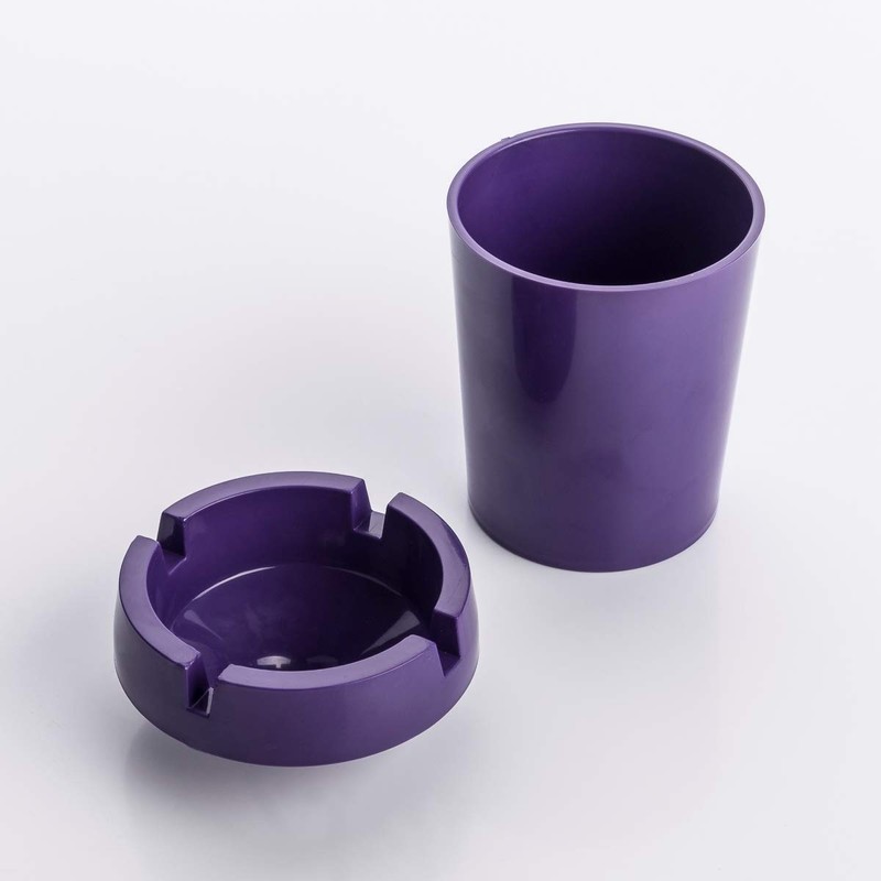 LST 5x Ashtray Storm Ashtray Smokeless Drinks Purple Plastic