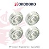 4 Pack of 698Z Deep Groove Shielded Steel Ball Bearings