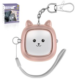 Safe Sound Personal Alarm, 130 dB Loud Siren Song Emergency Security Alarm Keychain with LED Light, Personal Sound Safety Siren for Women, Men, Children, Elderly(Rose Gold)