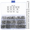 700 Pcs M4 Flat Head Hex Socket Head Cap Screws