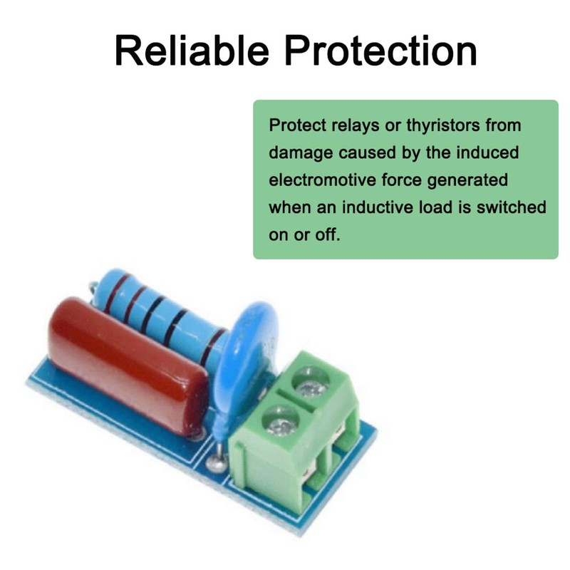 5Pcs Circuit Electromagnetic Anti-Interference Modules RC Snubber/Absorption Circuit Module for