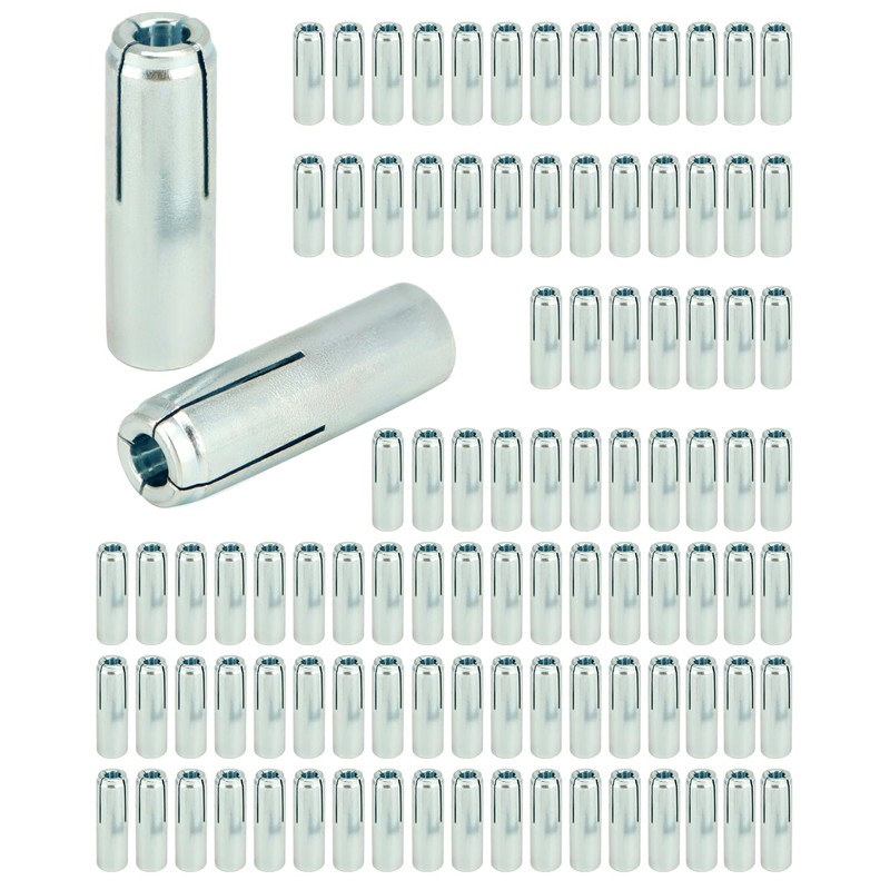 QWORK Drop-in Anchor, 100 Pcs 3/8"-16 Inner Female Thread Expansion