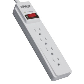 Tripp Lite 4 Outlet Surge Protector Power Strip, 4ft Cord, & $1,000 Insurance (TLP404)