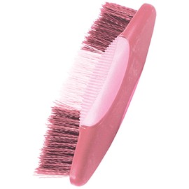 Set Of 2 Pink Equestrian Ergonomic Horse Body Long Thin Brush Stable Pony Hair Care & Grooming