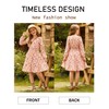 GRACE KARIN Girls Fall Dress Floral Print Long Sleeve Midi