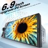 6.9" Single DIN Car Stereo with Apple CarPlay & Android