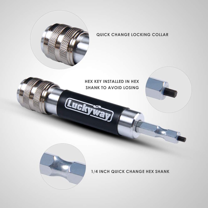 Luckyway Countersink Drill Bit Set #6, #8, #10 for Wood,
