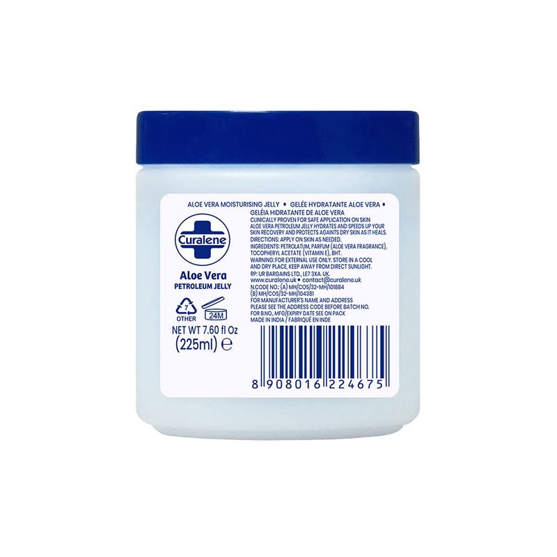 3 x 225mL | Curalene Aloe Vera Petroleum Jelly |