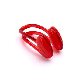 Speedo Nose Clip for Swimming Waterproof Reusable Nasenklammer zum Schwimmen, wasserdicht, wiederverwendbar, Training, Universal, Rot, Einheitsgröße