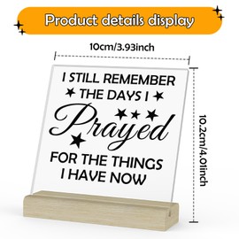 Christian Gifts for Men Women Acrylic Plaque with Stand Religious Keepsake Scripture Gifts for Friends Mom Wife Friends Colleague Inspirational Gifts for Prayer Bible Verse Gifts for Birthday