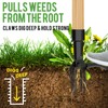 Raxfekro Foot operated weed remover, 110 cm, upright standing weed