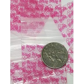 1515 Original Mini 2.5mil Plastic 1.5" x 1.5" Reclosable Bags (Pink Panther)