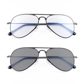 Vepiant Photochromic Progressive Multifocus Reading Glasses Multifocal Transition Sun Readers for Men and Women UV400 Protection Sunglasses Blue Light Blocking Computer Eyeglasses Anti Glare Eyewear