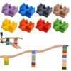 Neueins Track Coupling Parts for Wooden Rails and Blocks Together