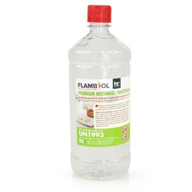 1 Litre Flambiol® Premium Fuel Gel for Fuel Gel Decorative Fire, Lamp and Fireplace - Thick Gel