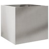 vidaXL Stainless Steel Planter 12.6"x11.8"x11.4" - Durable, Silver Rectangular Plant