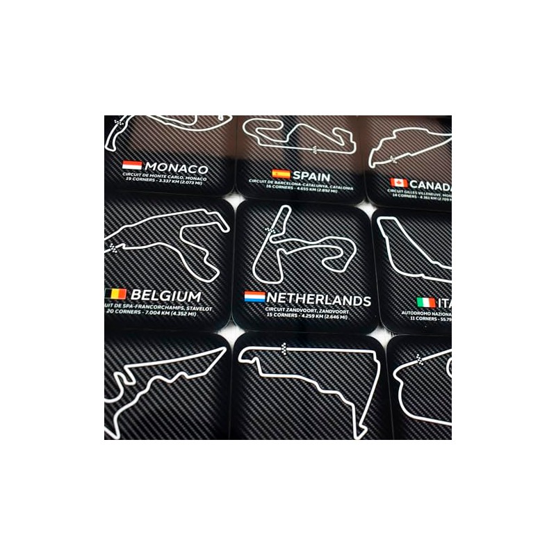 Generic Great Britain Silverstone Circuit Coaster - 90mm x 90mm