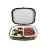 Classic Brass Daily Pocket Travel Sized Pill Box Case with