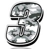 Biomar Labs® N 233 Car Motorcycle Vinyl Sticker Grey Camouflage