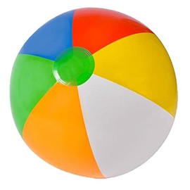 MUL20 20" Multi-color Beach Balls One Dozen (12) Fun for Pool Parties, Beach, Weddings, Picnics & More