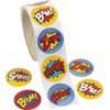 Fun Express Superhero Sticker Roll (3-Pack: 300 Stickers)