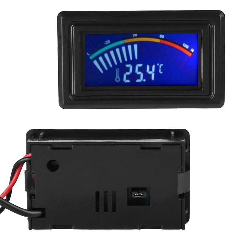 LCD Display Digital Water Cooling Thermometer Pointer Temperature Indicator 5V-24V