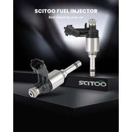 SCITOO 4Pcs Fuel Injectors Suitable with 2015-2017 for Ford Edge,2017 for Ford Escape,2017-2019 for Ford Fusion,2017 2019 for Lincoln MKC Automotive Engine Fuel Injector FJ1282 (6 Holes)