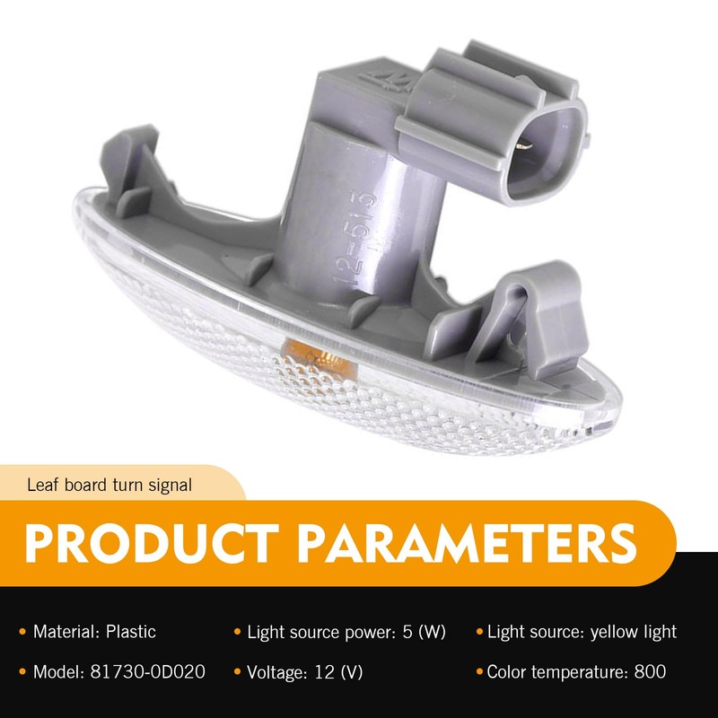 Anyhut 2 PCS Side Turn Signal Lamp, Front Fender Side
