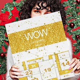 Makeup Advent Calendar 2024 for Teens Girls, Christmas Countdown Calendar Surprise Makeup Gift Kit, Include Eyeshadow, Lip Gloss, Blush, Concealer, Mascara