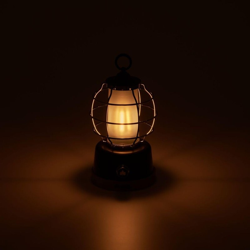 Logos 74175020 Bamboo Cabin Lantern, Black, Approx. Width 4.9 x