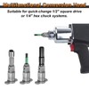 HARFINGTON 2pcs Electric Wrench Conversion Head 1/2" Square Drive Shaft