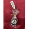Vintage 8 Ball Keychain Key Ring Pool Game Hobbies