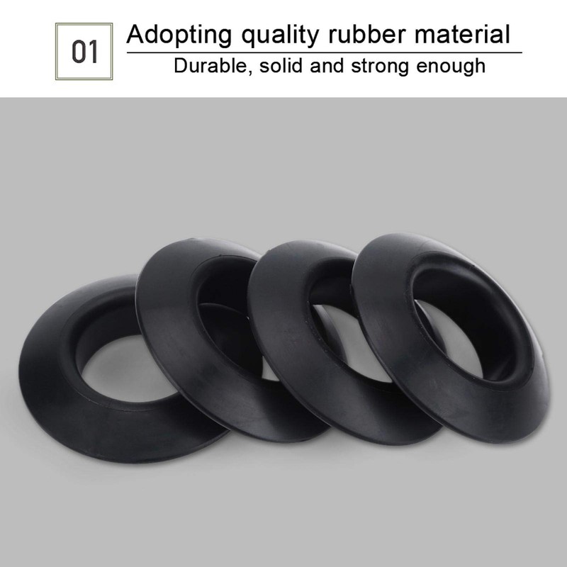 Keenso Kayak Paddle Drip Rings 4 Piece Practical Rubber Drip