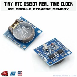 Unbranded DS1307 RTC I2C With Battery Real Time Clock Module For Arduino AVR PIC 51 ARM US