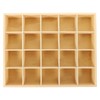 FOMIYES Closet Drawer Divider Wooden Storage Organizer with 20 Compartment