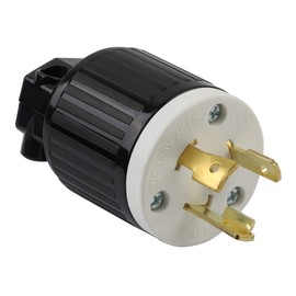 Nema L5-20P 20 Amp 125 Volt Connector, L5-20 Locking Power Cord Connector 2P 3W, Locking Plug, Industrial Grade DIY Twist-Lock Cord Male Plug