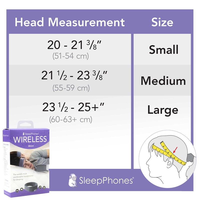 SleepPhones Wireless Sleep Headphones by AcousticSheep V8 | 24-hour Battery