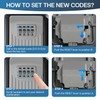 NBYT Portable Combination Lock keybox, Wall Mount,For House Keys Key