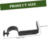 TEHAUX 2pcs Curtain Installation Code Set Curtain Rod Bracket Attachment